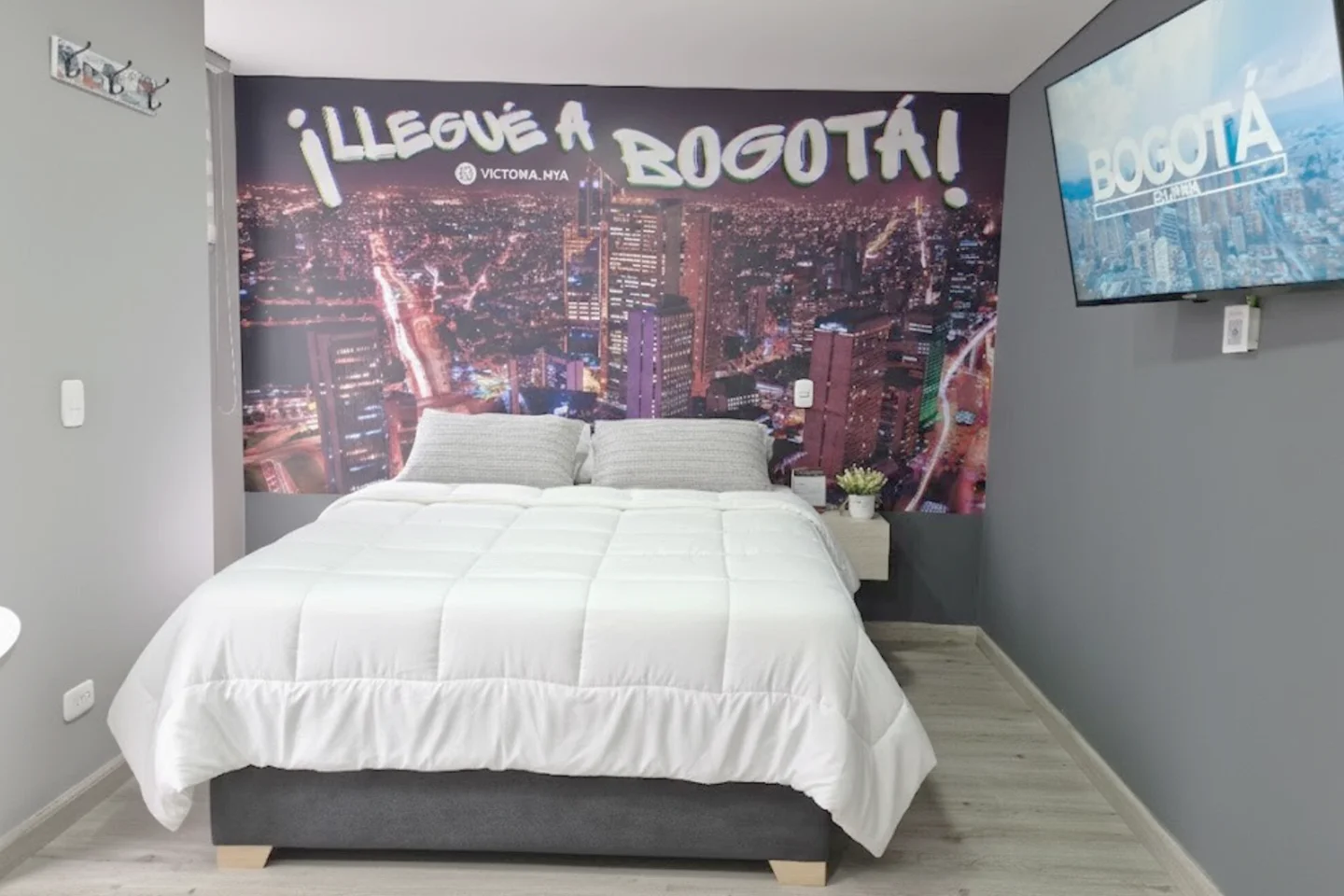 Habitación principal de apartamento en alquiler en Bogotá centro