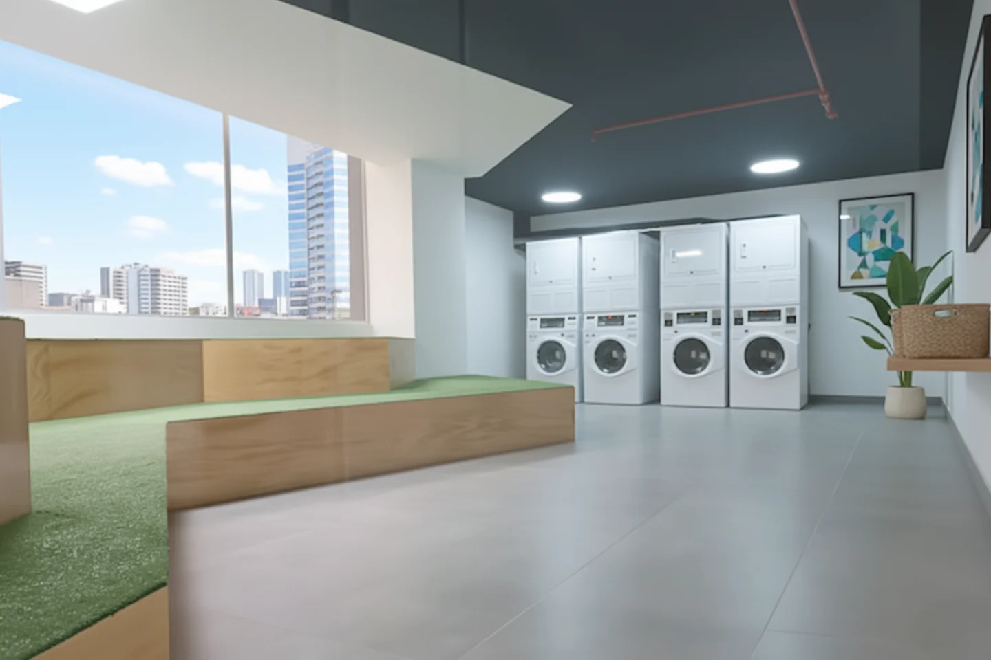 Áreas comunes cómodas en apartamentos en alquiler en el centro histórico de Bogotá