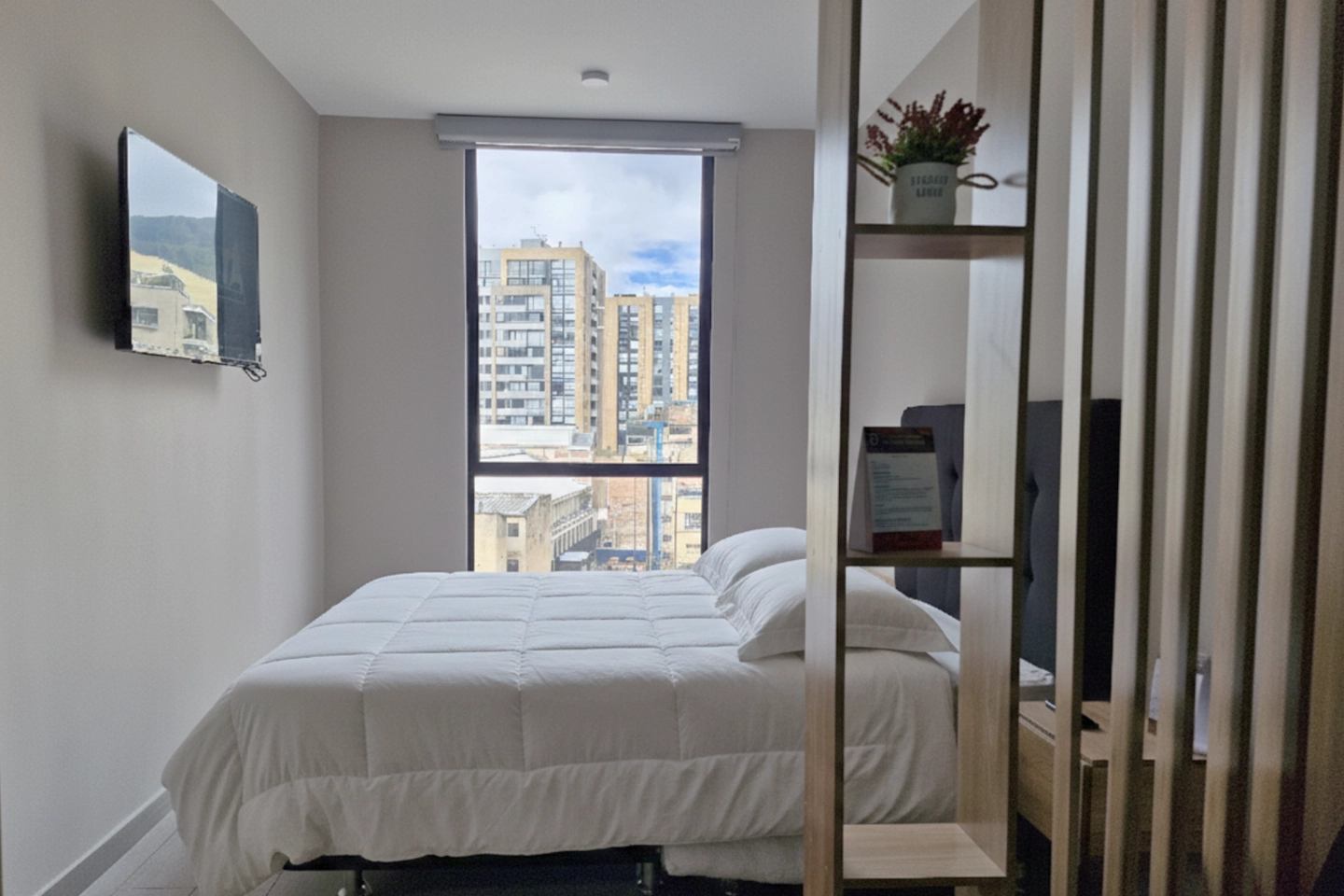 Habitación principal de apartamento en alquiler en Bogotá centro