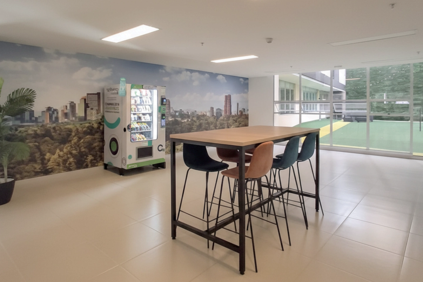 Comedor en apartamento en alquiler en Bogotá con diseño moderno